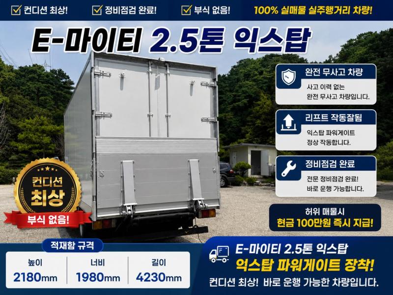 현대 Mighty E-Maiti Panel 2.5t