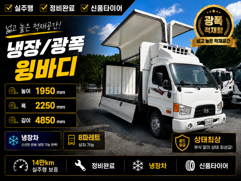 Hyundai Mighty E-Maiti Wing body 3.5т